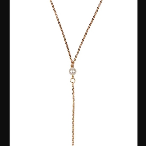 Faux Pearl Body Chain Gold Necklace NWT - Picture 8 of 8